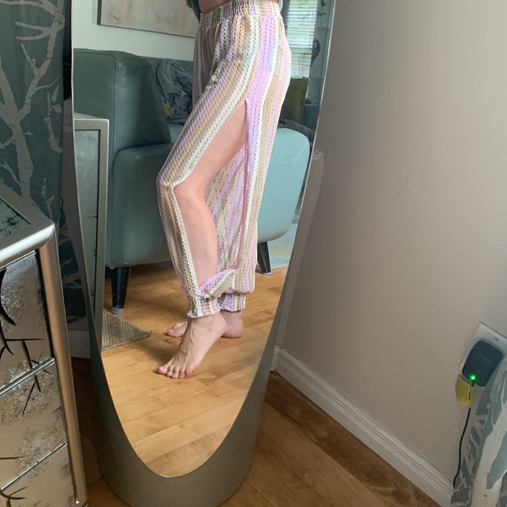 Isabella Rose Toulouse Stripe Cover-Up Pants